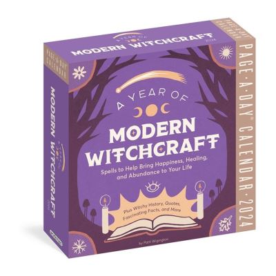 Year of Modern Witchcraft Page-A-Day Calendar 2024: Spells to Help Bring Happiness, Healing, and Abundance to Your Life - Patti Wigington - Gadżety - Workman Publishing - 9781523519828 - 18 lipca 2023