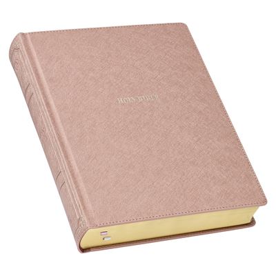 Cover for Christian Art Publishers · KJV Holy Bible, Large Print Note-taking Bible, Hardcover, King James Version Holy Bible, Pearlescent Mauve / Gold (Läderbok) (2022)