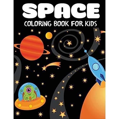 Cover for Blue Wave Press · Space Coloring Book for Kids (Paperback Book) (2018)
