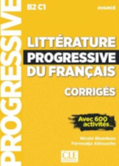 Cover for Litterature progressive du francais 2eme edition: Corriges avance - (Paperback Book) (2019)