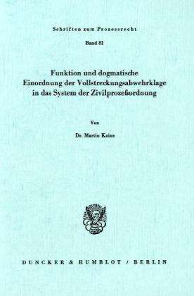 Cover for Kainz · Funktion und dogmatische Einordnu (Book) (1984)