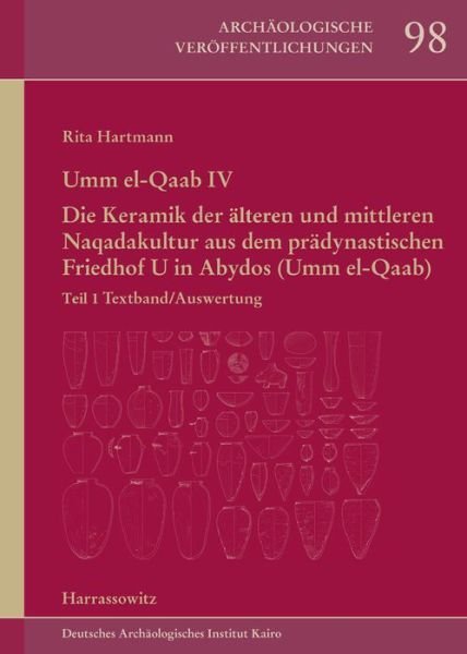Cover for Hartmann · Umm el-Qaab IV. Die Keramik de (Book) (2016)