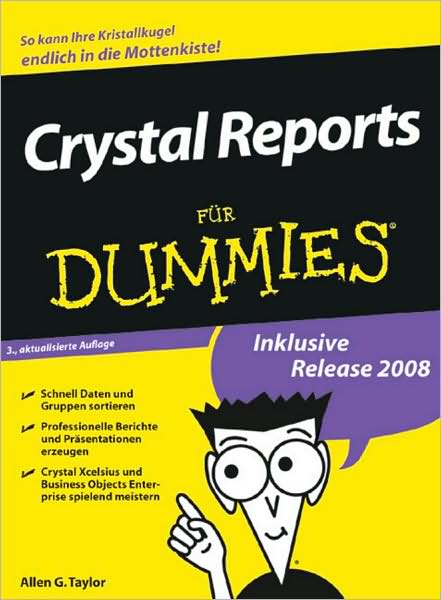 Cover for Allen G. Taylor · Crystal Reports für Dummies (Paperback Book) (2009)