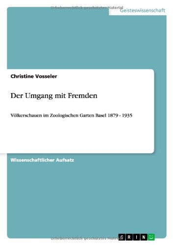 Cover for Vosseler · Der Umgang mit Fremden (Book) [German edition] (2011)