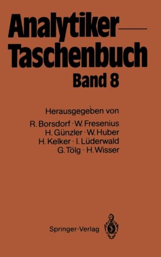 Cover for Rolf Borsdorf · Analytiker-Taschenbuch (Paperback Bog) [Softcover reprint of the original 1st ed. 1989 edition] (2011)