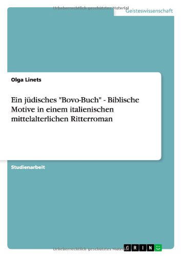 Cover for Linets · Ein jüdisches &quot;Bovo-Buch&quot; - Bibl (Book) [German edition] (2012)