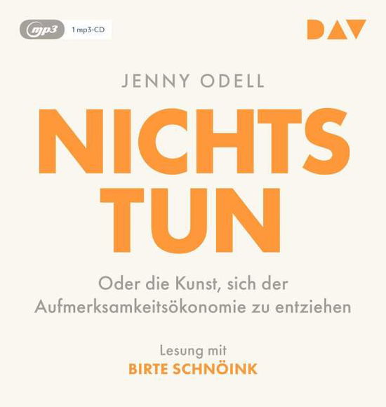 Cover for Jenny Odell · Nichts tun – Oder die Kunst, s (CD)