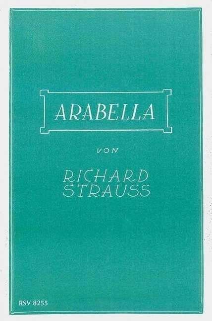 Cover for R. Strauss · Arabella,Libretto (Bok)