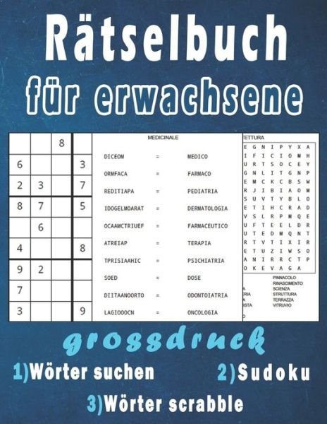 Cover for Bk Rätselbuch · Ratselbuch Fur Erwachsene Grossdruck (Paperback Bog) (2020)