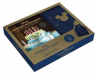 Cover for Insight Editions · Disney: Cooking With Magic: A Century of Recipes Gift Set: Inspired by Decades of Disney's Animated Films from Steamboat Willie to Wish (Hardcover bog) (2023)