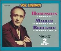 Cover for HORENSTEIN / Vienna Symphony Orchestra · Symphony No.  1 / Symphony No.  9 (Original version) VoxBox Klassisk (CD) [Original edition] (2000)
