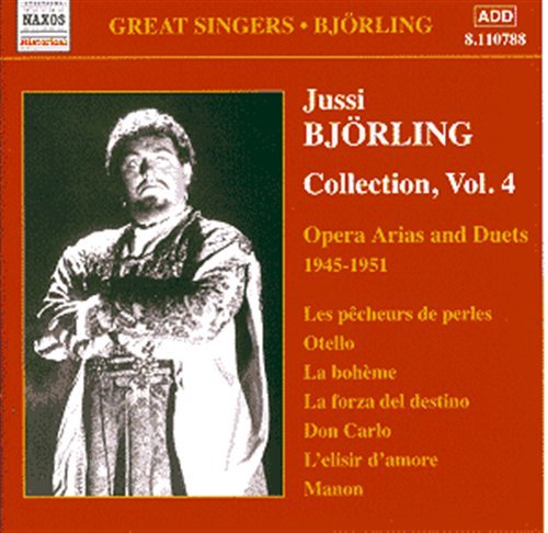 Collection Vol.4 - Jussi Bjorling - Music - NAXOS - 0636943178829 - September 27, 2004