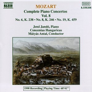 Cover for Mozart / Jando / Antal · Piano Concerti 6, 8 &amp; 19 (CD) (1994)