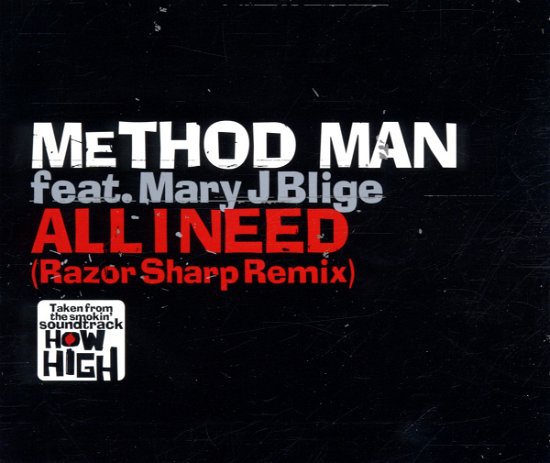 Cover for Method Man · All I Need (CD)