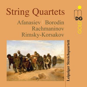 Cover for Rimskykorsakov  Afanasiev  Rach · Leipzig String Quartet (CD) (2013)