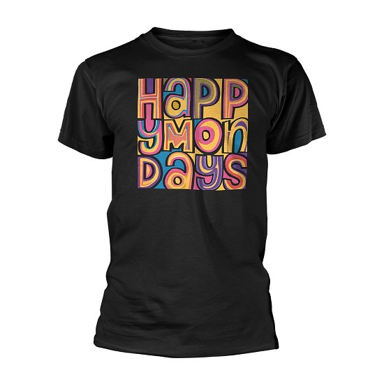 Cover for Happy Mondays · Happy Mondays (Black) (T-shirt) [size S] [Black edition] (2018)