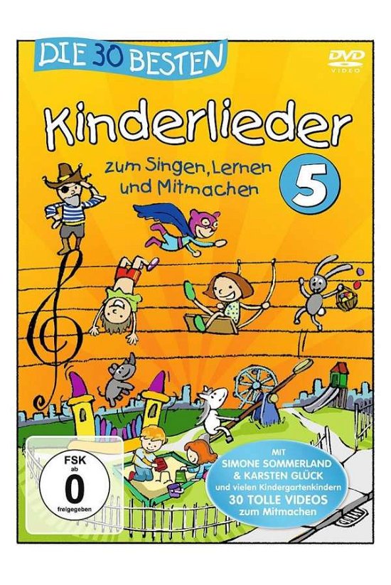 Cover for Sommerland,s. / Glück,k. / Kita-frösche,die · Die 30 Besten Kinderlieder 5 (DVD) (2019)