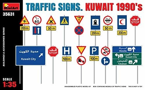 Cover for MiniArt · MiniArt - 1/35 Traffic Signs Kuwait 1990 (3/21) * (Toys)