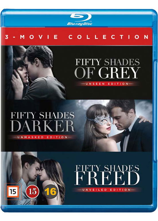 Cover for 3-Movie Collection · Fifty Shades Of Grey / Fifty Shades Darker / Fifty Shades Freed (Blu-Ray) (2018)