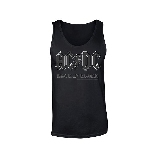 Cover for AC/DC · Back in Black (MERCH) [size S] [Black edition] (2018)