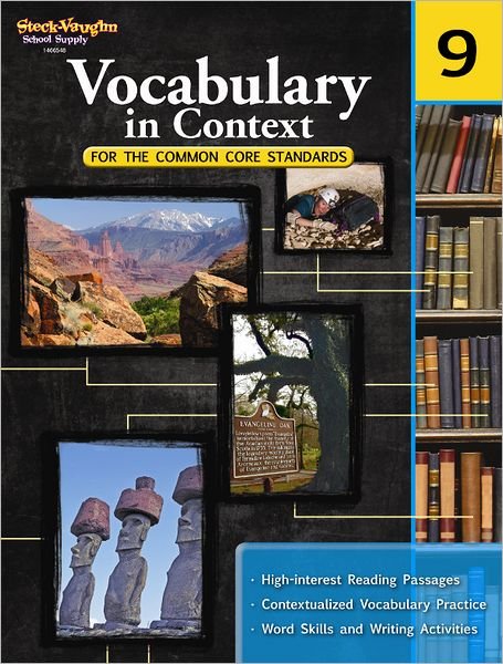 Cover for Steck-vaughn Company · Vocabulary in Context for the Common Core Standards, Grade 9 (Paperback Book) (2011)