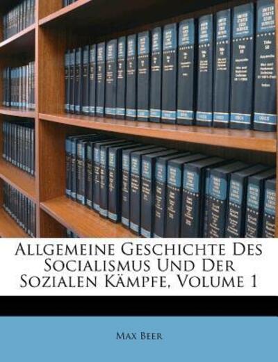 Cover for Beer · Allgemeine Geschichte Des Socialis (Book)