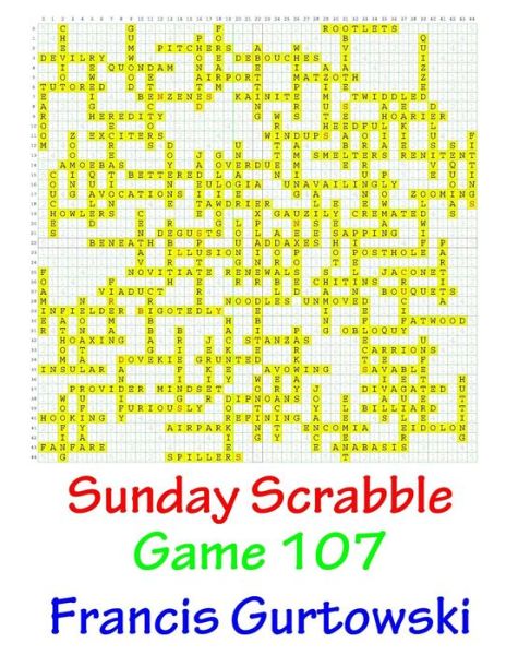 Cover for Francis Gurtowski · Sunday Scrabble Game 107 (Paperback Book) (2016)