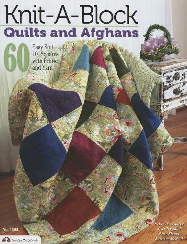 Cover for Suzanne Mcneill · Knit-a-block Quilts and Afghans: 60 Easy Knit 10&quot; Squares with Fabric and Yarn (Design Originals) (Paperback Book) (2013)