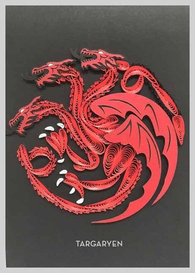Game of Thrones: House Targaryen Quilled Card - Insight Editions - Bücher - Insight Editions - 9781682983829 - 8. November 2018