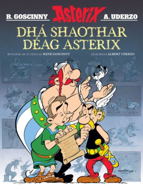 Cover for Albert Uderzo · Dha Shaothar Deag Asterix ( Leabhair Mhaisithe Asterix / Asterix Illustrated Albums in Irish) (Paperback Book) (2024)