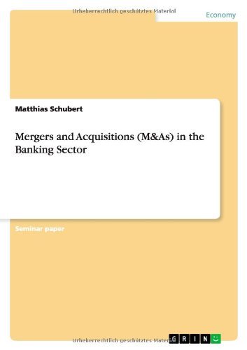 Cover for Schubert · Mergers and Acquisitions (M&amp;As (Bog) (2013)