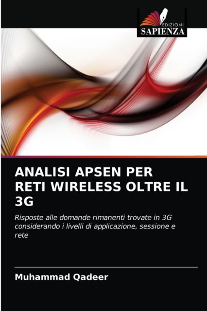 Cover for Muhammad Qadeer · Analisi Apsen Per Reti Wireless Oltre Il 3g (Paperback Book) (2021)