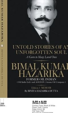 Cover for Binita Hazarika Dutta · Untold Stories of an Unforgotten Soul (Paperback Book) (2021)