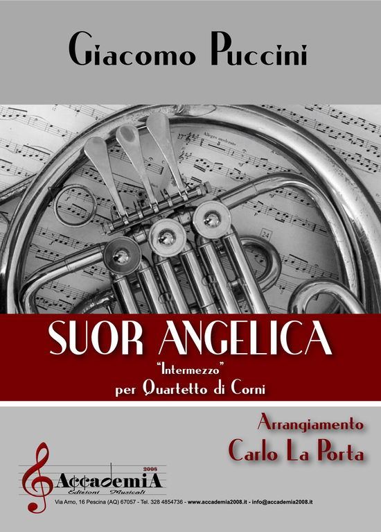 Cover for Giacomo Puccini · Suor Angelica. Intermezzo. Per Quartetto Di Corni. Partitura (Book)