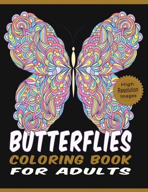 Cover for Quality Press · Butterflies Coloring Book for Adults (Paperback Book) (2020)