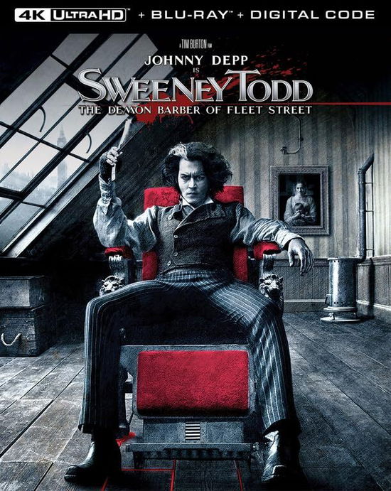 Cover for Sweeney Todd: the Demon Barber of Fleet Street (4K UHD Blu-ray) (2024)