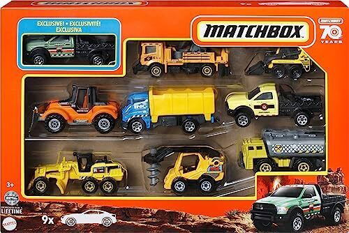 Cover for Matchbox · Matchbox Construction 9 Pack (MERCH) (2025)