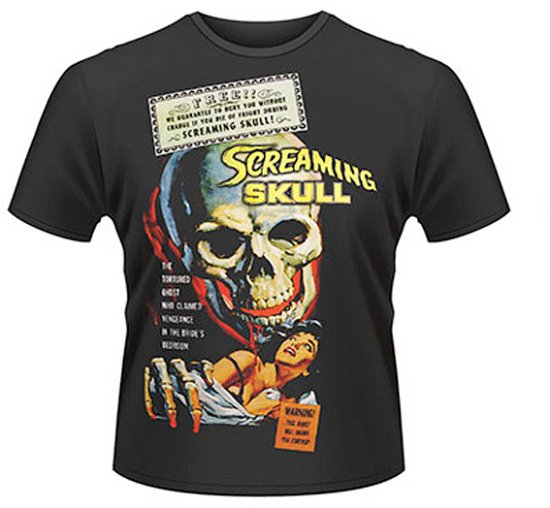 Cover for Horror · Screaming Skull Black (T-shirt) [size S] (2013)