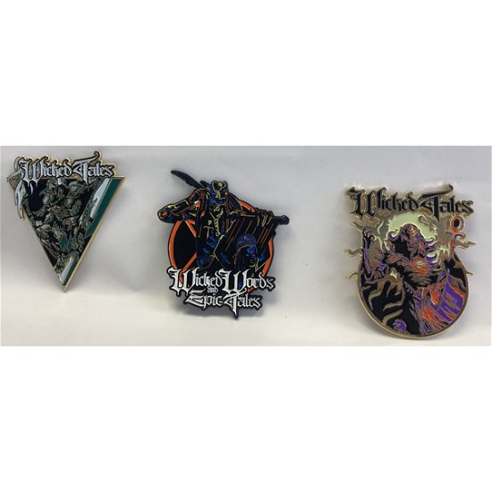 Jon Schaffer (Iced Earth / Demons & Wizards) · Wicked Words and Epic Tales Enamel Pin Set (3 Pieces) (Anstecker) (2021)
