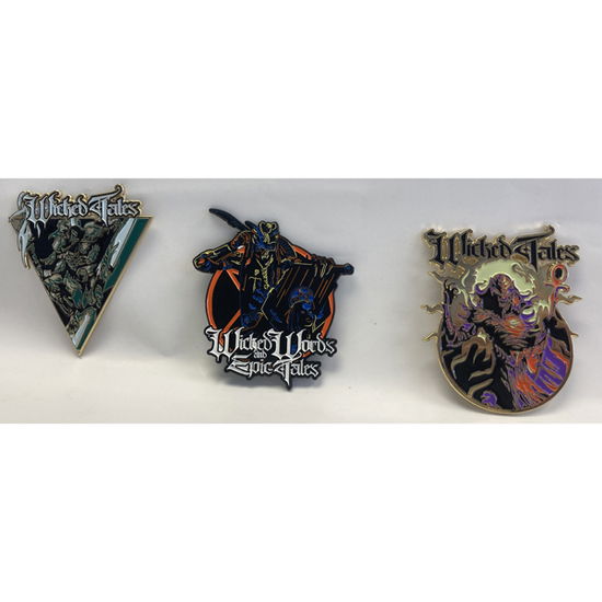 Wicked Words and Epic Tales Enamel Pin Set (3 Pieces) - Jon Schaffer (Iced Earth / Demons & Wizards) - Koopwaar - RAVENCRAFT - 0803341558830 - 5 maart 2021