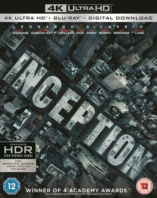 Cover for Christopher Nolan · Inception (4K Ultra HD) (2017)