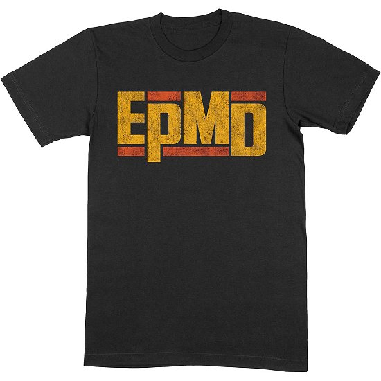 Cover for Epmd · EPMD Unisex Tee: Distressed Classic Logo (T-shirt) [size S] [Black - Unisex edition]