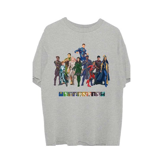 Marvel Comics Unisex T-Shirt: Eternals Colour Block Characters - Marvel Comics - Produtos -  - 5056561010830 - 