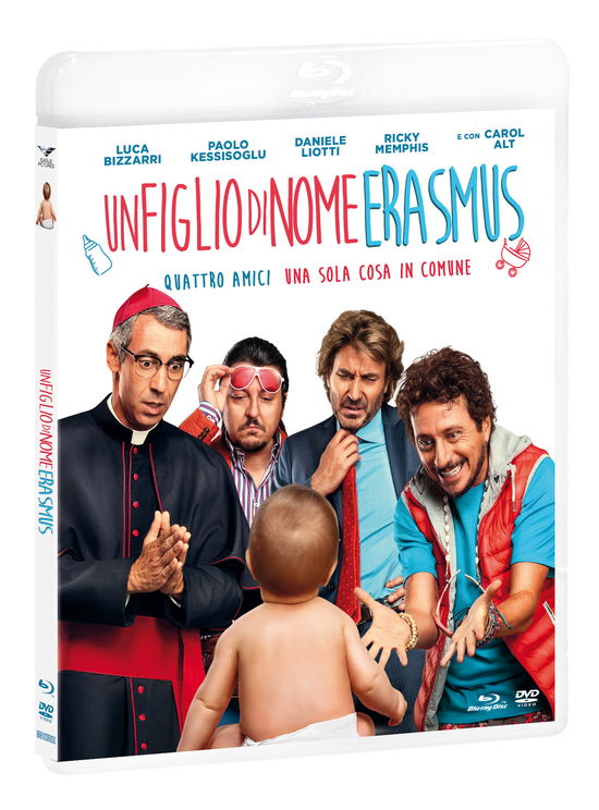 Cover for Luca Bizzarri,paolo Kessisoglu,daniele Liotti,ricky Memphis · Un Figlio Di Nome Erasmus - Combo - (Br+Dv) (DVD/Blu-ray) (2020)