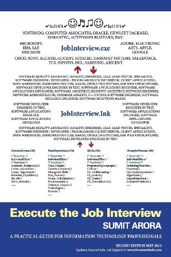 Execute the Job Interview - Sumit Arora - Livros - Sumit\Arora - 9780615797830 - 29 de abril de 2013