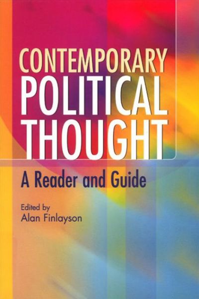 Cover for Alan Finlayson · Contemporary Political Thought: A Reader and Guide (Paperback Book) (2003)