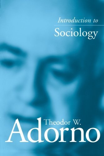 Cover for Theodor Adorno · Introduction to Sociology (Taschenbuch) (2002)
