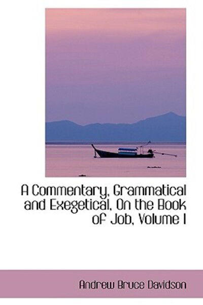 Cover for Andrew Bruce Davidson · A Commentary, Grammatical and Exegetical, on the Book of Job, Volume I (Paperback Book) (2009)