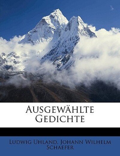 Cover for Schaefer · Ausgewählte Gedichte (Book)