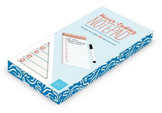 Never-Ending Notepad: Ceramic list maker and dry-erase pen - Chronicle Books - Merchandise - Chronicle Books - 9781452164830 - February 15, 2018